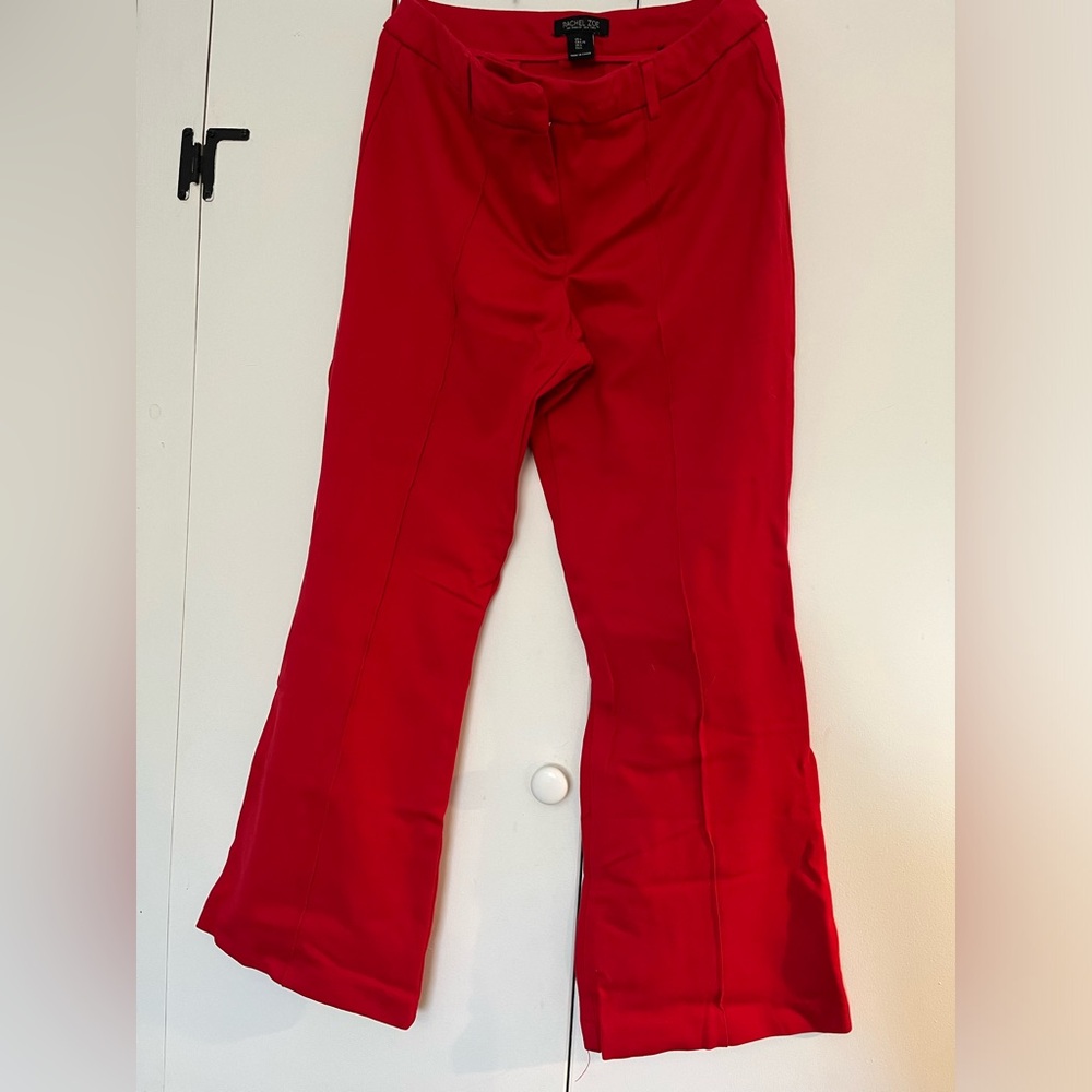 Vibrant Red Career Pants
